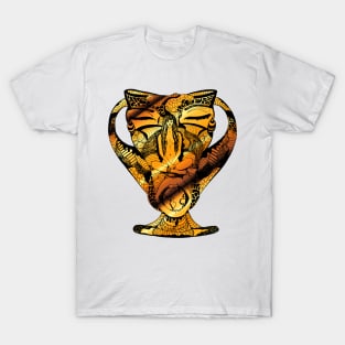 Goddess Vase Gold T-Shirt